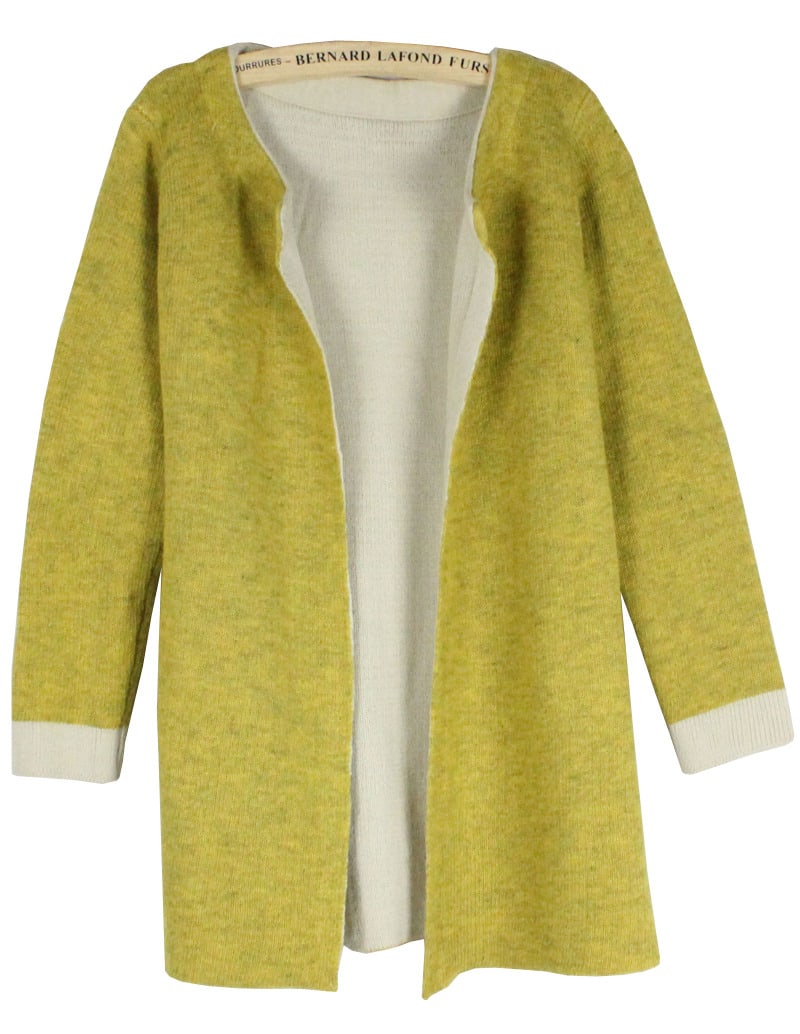 Plain Knit Cardigan - Cashmere Sweater England