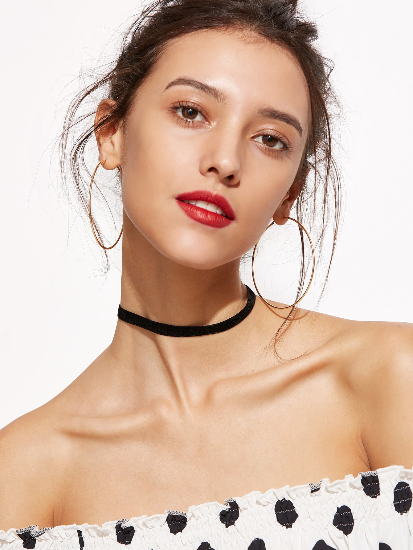 Black Velvet Slim Choker Necklace