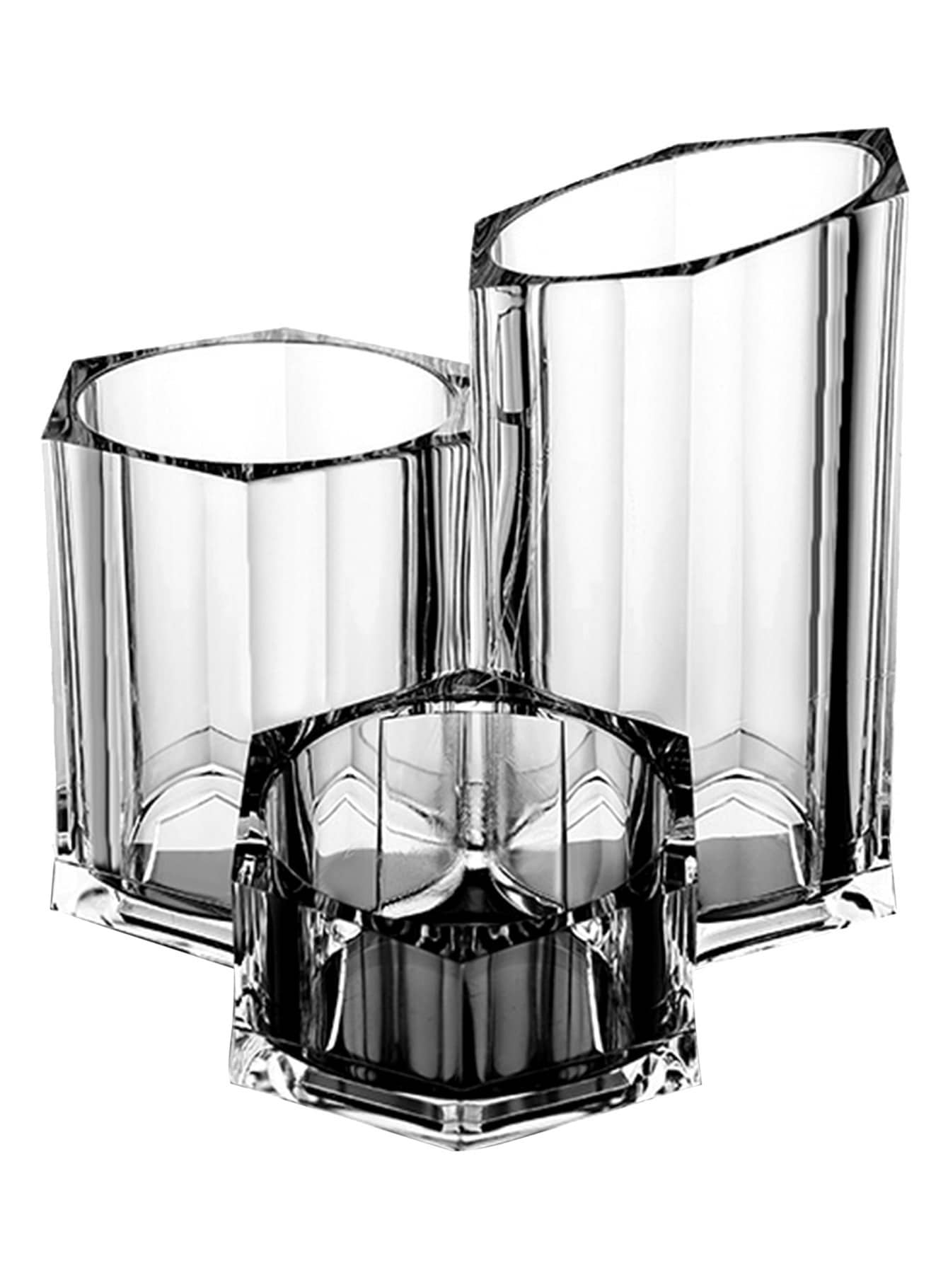 Clear Makeup Brush Holder & Beauty Storage