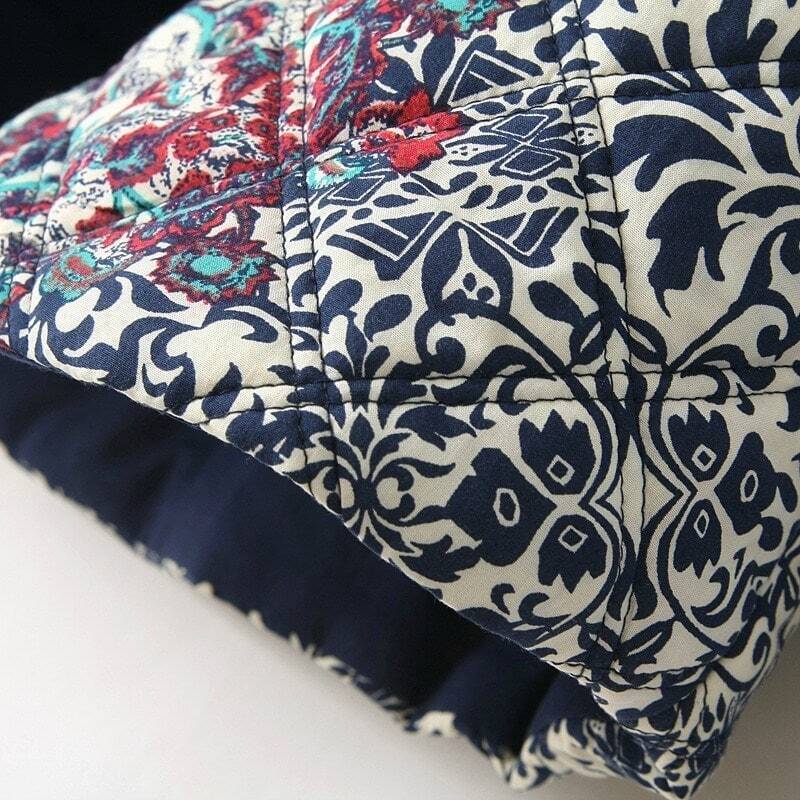 embroidered porcelain print jacketfor romwe embroidered porcelain print jacketfor romwe