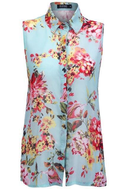 flower chiffon top styles