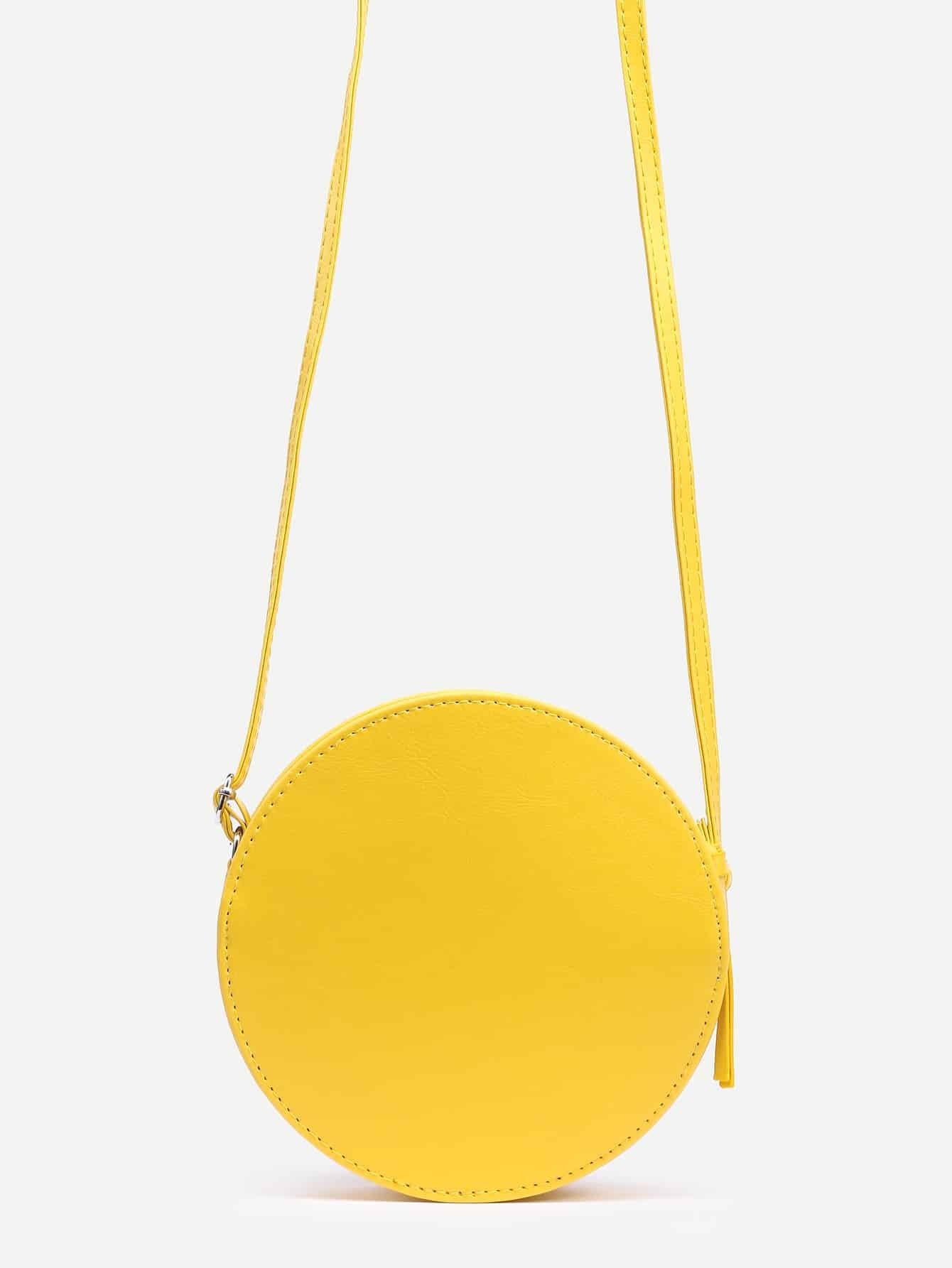 Yellow Lemon Shaped Crossbody Bag