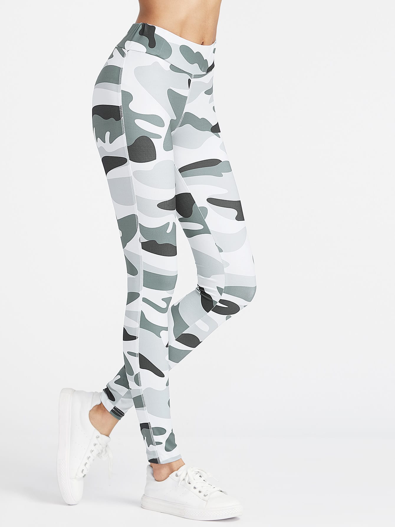 Camo Print Ankle Leggings
