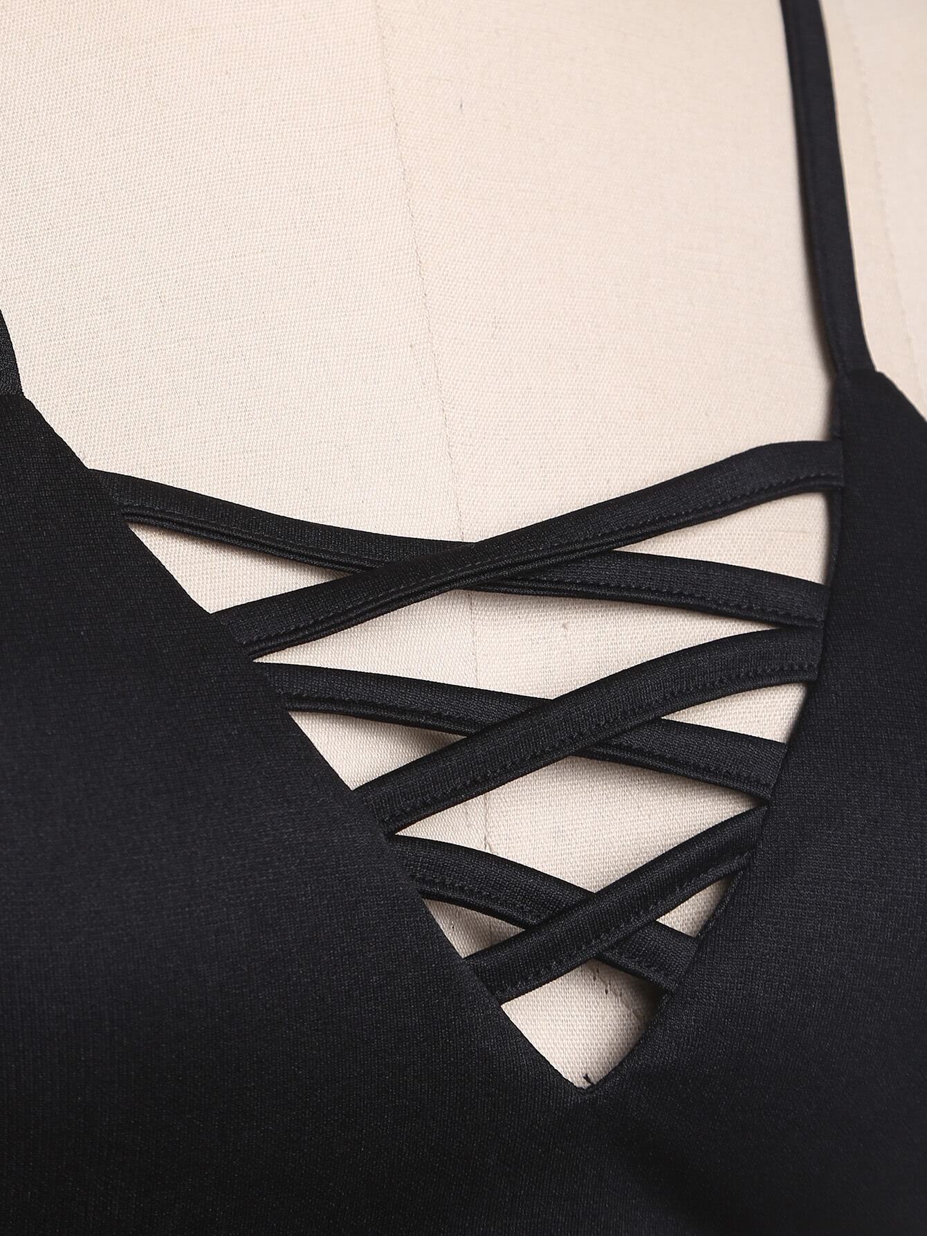 Criss Cross LaceUp BraFor Womenromwe