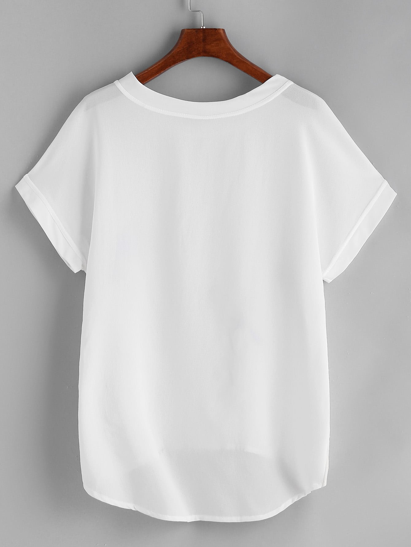 graphic print dolman sleeve dip hem chiffon top graphic print dolman sleeve dip hem chiffon top
