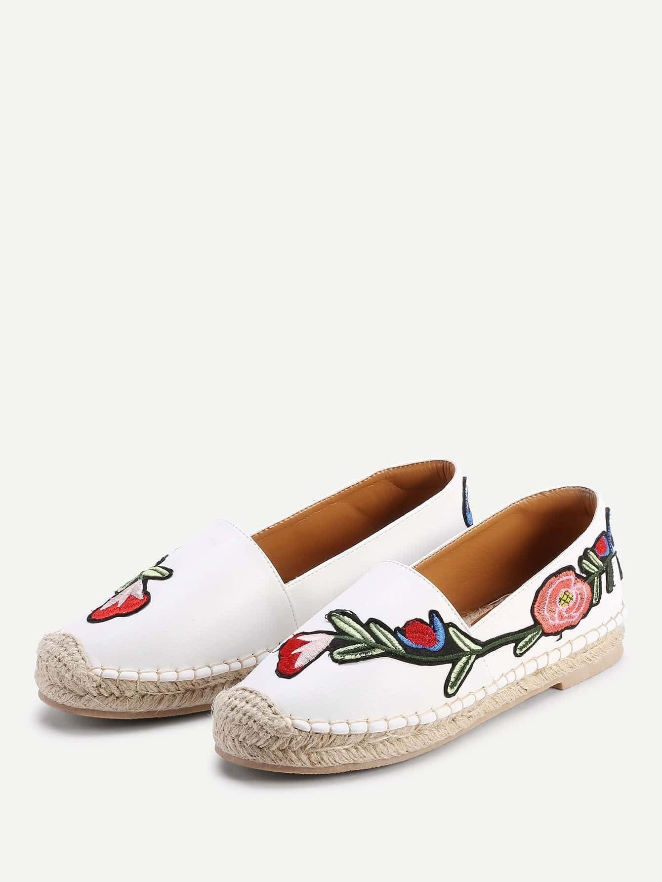 born stitch espadrille flats