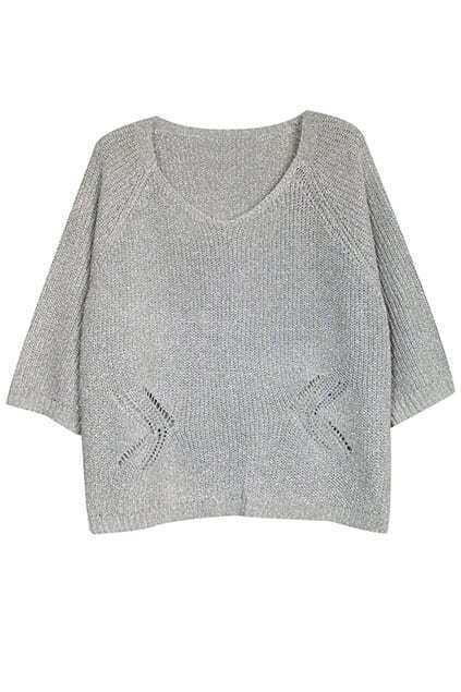 white jumper v neck