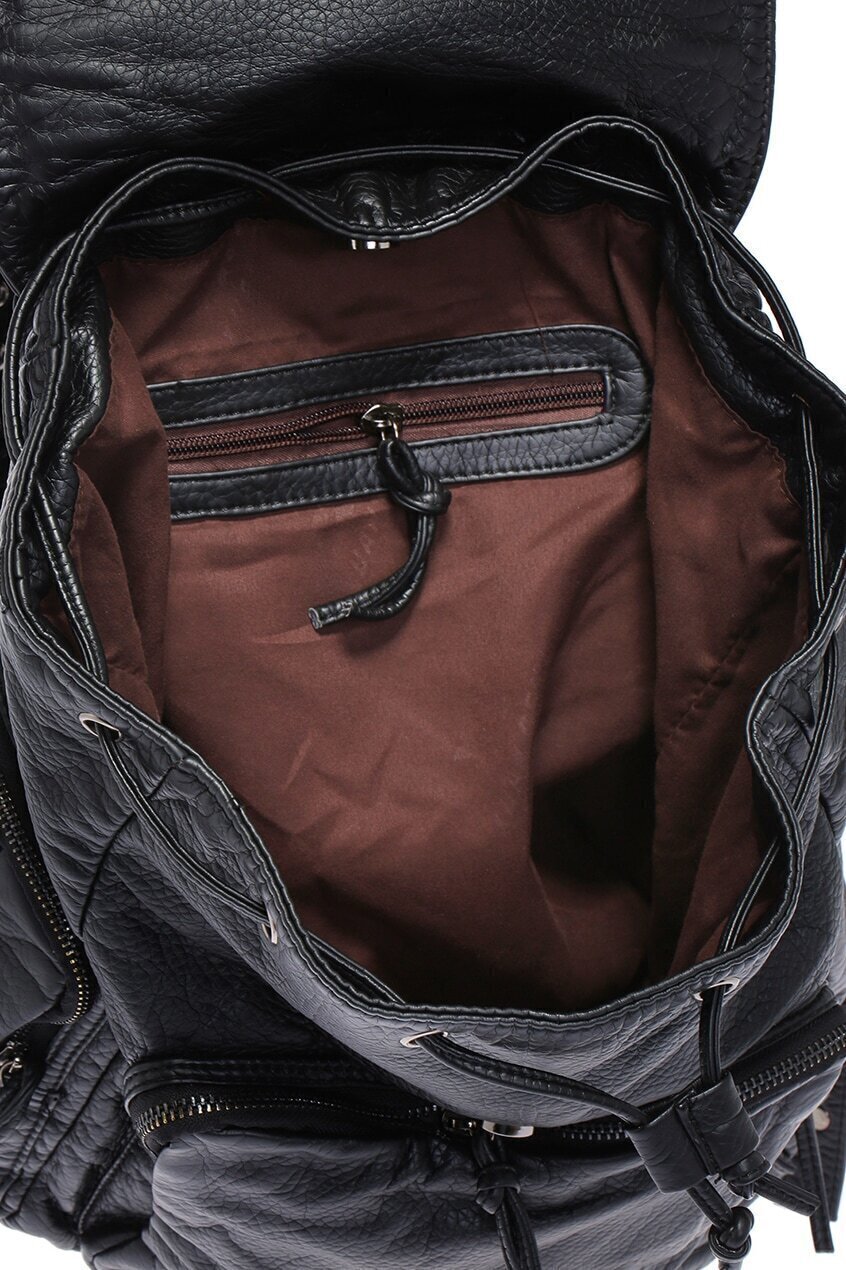 Rivet Black BackpackFor Womenromwe