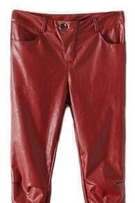 red sheer trousers