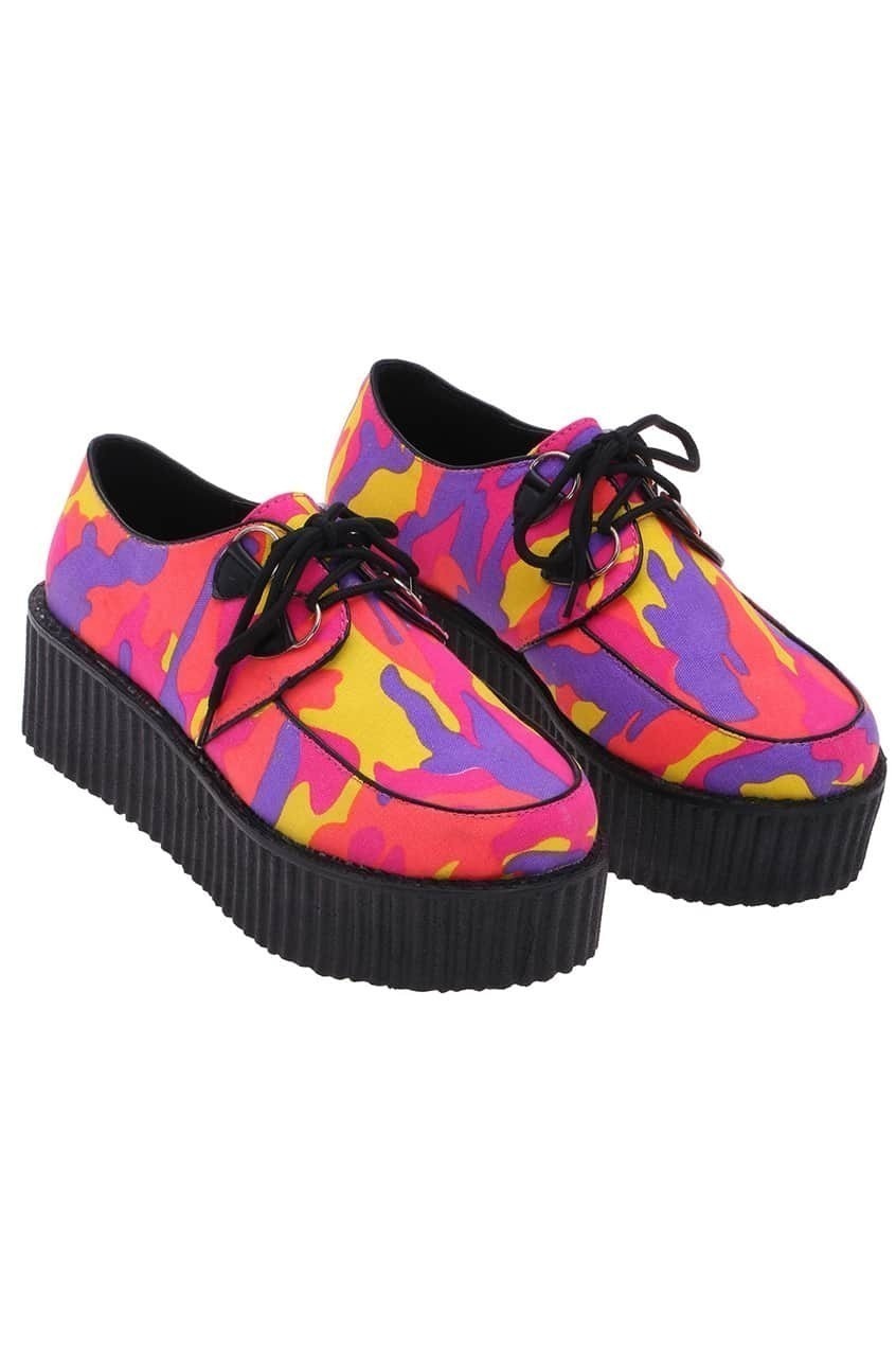 Tie-dyed Platform ShoesFor Women-romwe