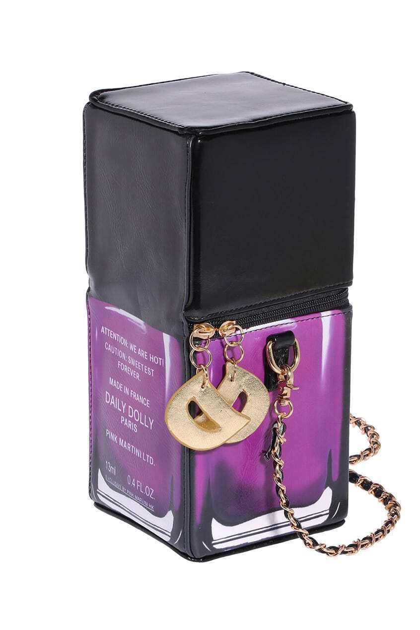 Nail Polish Shaped Purple BagFor Womenromwe