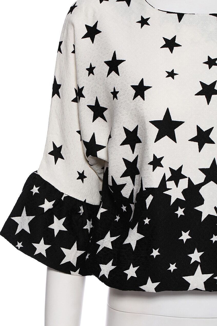star pattern sweatshirt