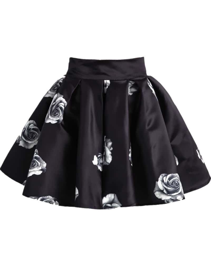 Flared Black Skirt 32