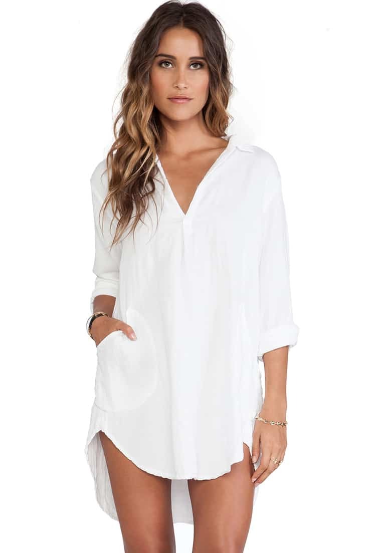 womens white short sleeve dress shirt