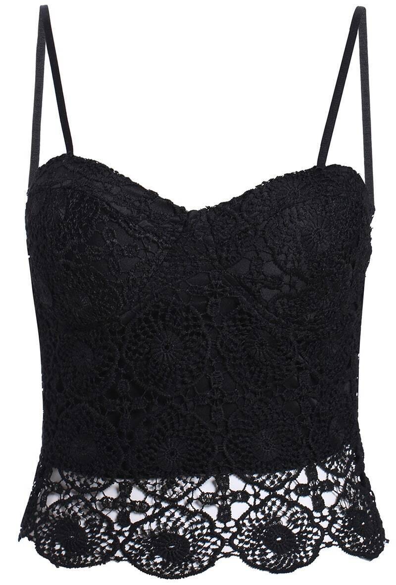 Spaghetti Strap Lace VestFor Womenromwe
