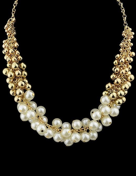 White Bead Tassel Necklace White Bead Tassel Necklace