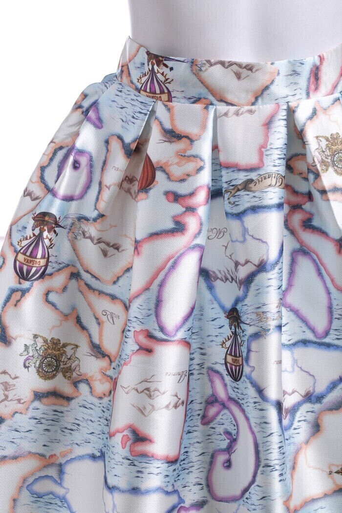 floral balloon skirt