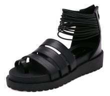 Nude Ankle Lace Up Chunky Block Heel Sandal | PrettyLittleThing USA