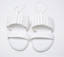 White Slingbacks Flat SandalsFor Women-romwe