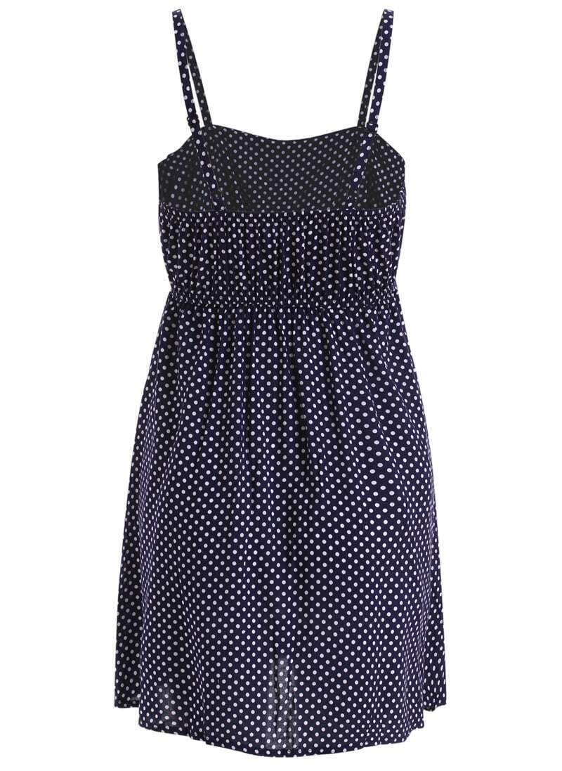 Spaghetti Strap Polka Dot DressFor Womenromwe