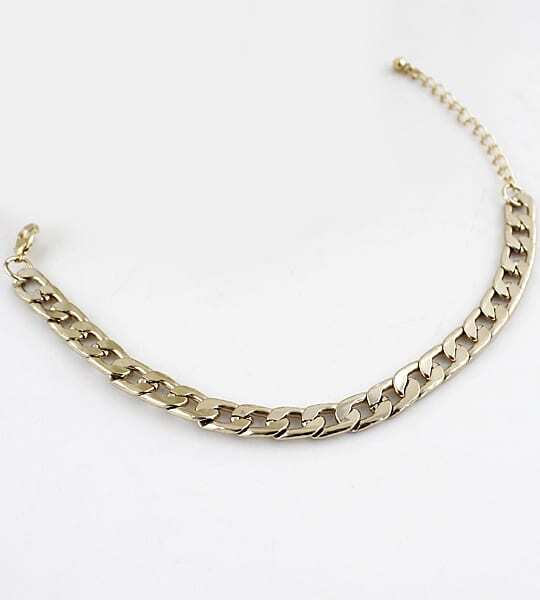 Gold Chain Link Bracelet