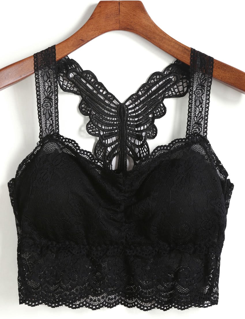 Straps Lace Black Lingerie
