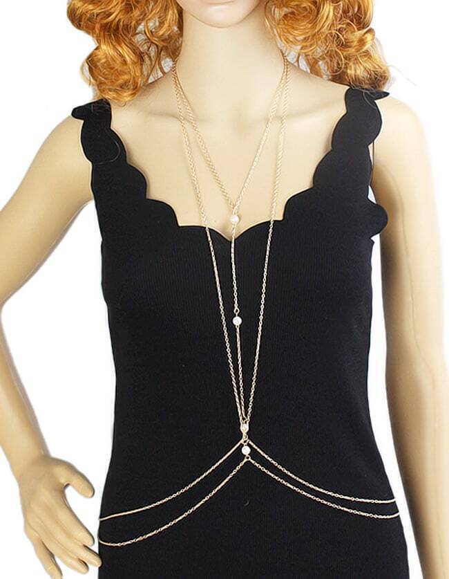 Gold Plated Women Sexy Body Chain Gold Plated Women Sexy Body Chain