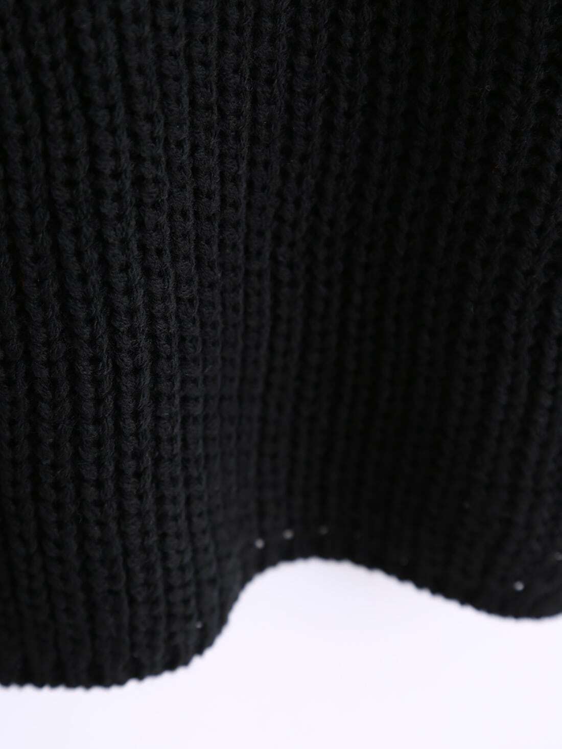 Black Spaghetti Strap Knit Cami TopFor Womenromwe