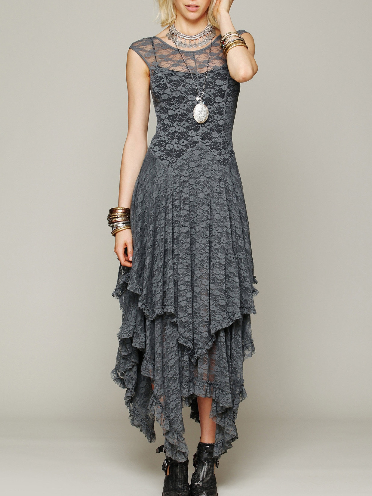 layered asymmetrical dress