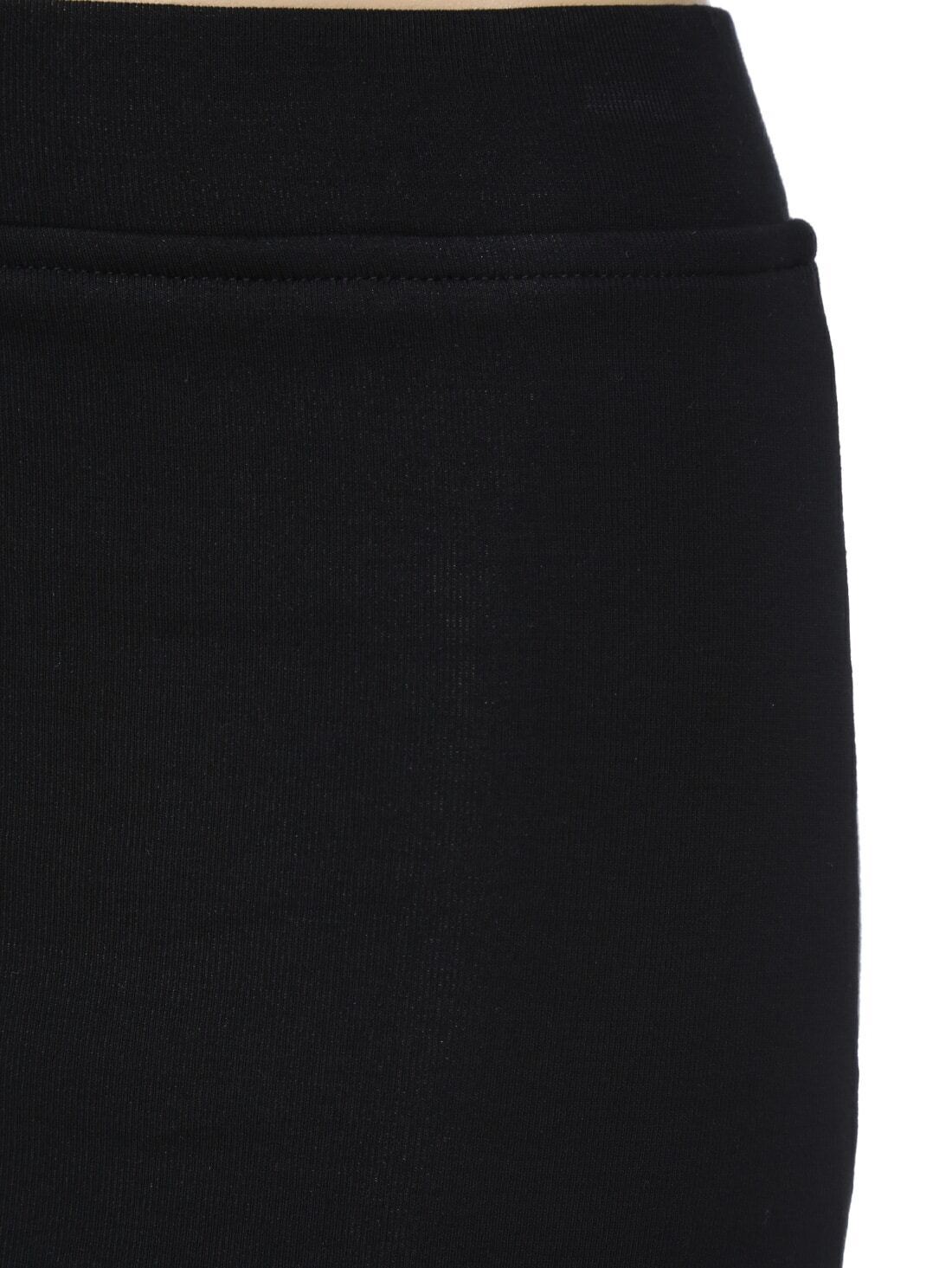 Letter Print Black Skirt LeggingsFor Women-romwe