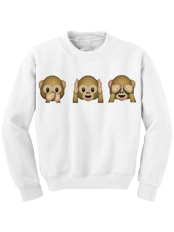 Animal Print White SweatshirtFor Womenromwe