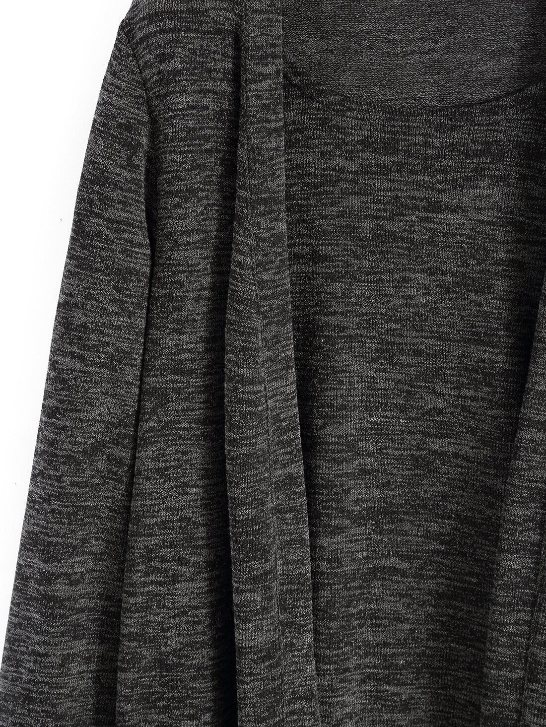 Pockets Long Grey SweaterFor Womenromwe