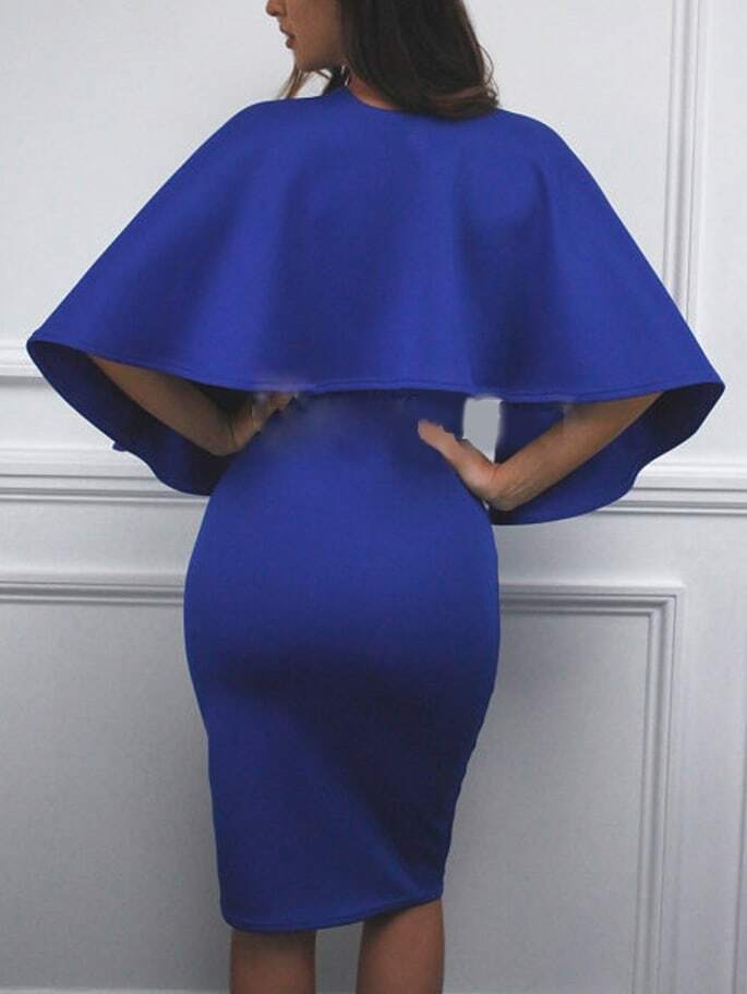 deep v neck sheath dress