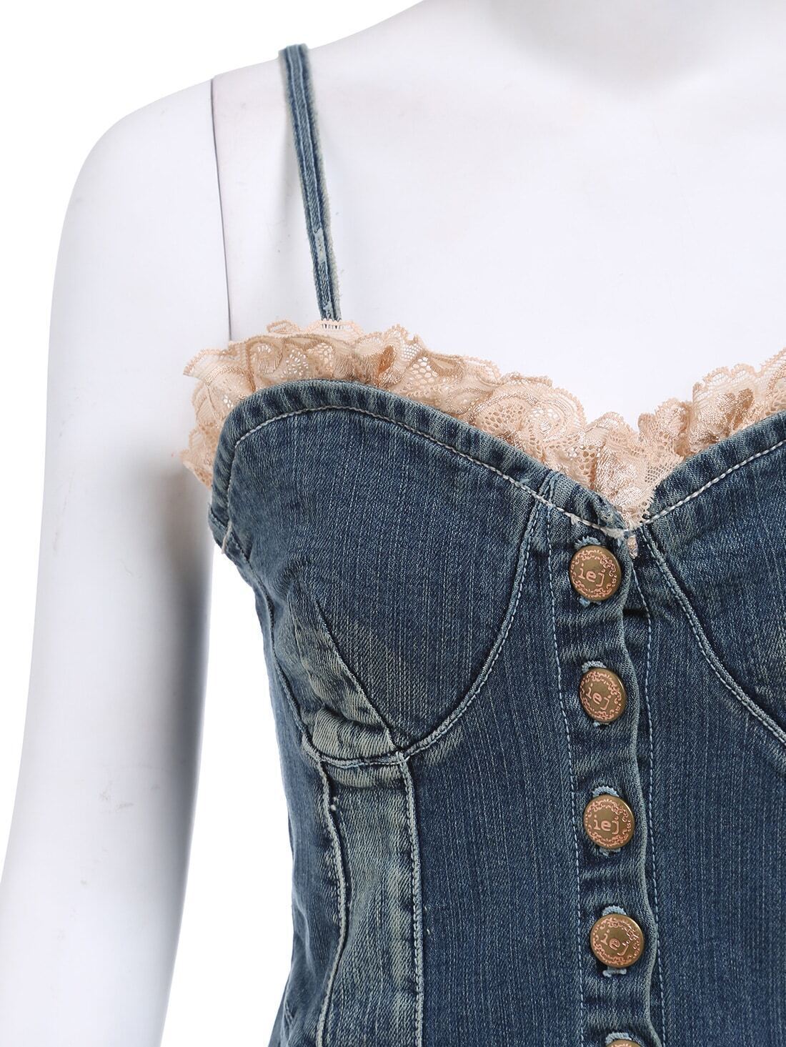 denim spaghetti strap top