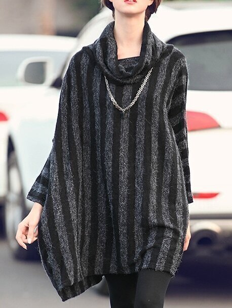 vertical striped jumper