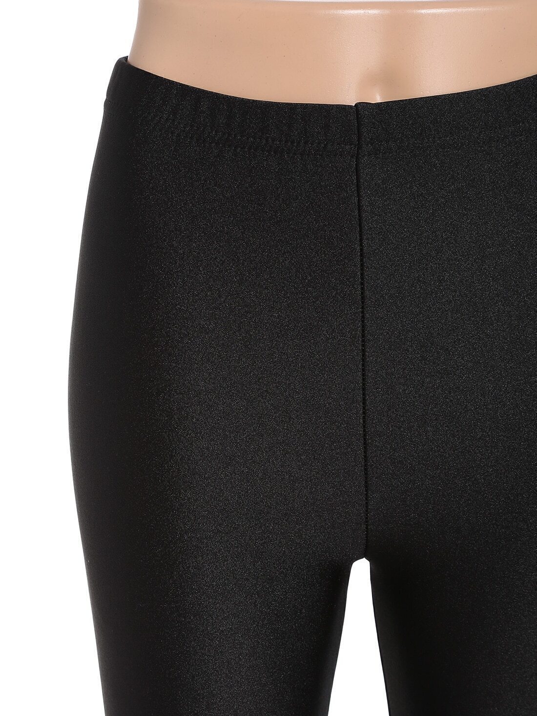 Elastic Waist Skinny Black LeggingsFor Womenromwe