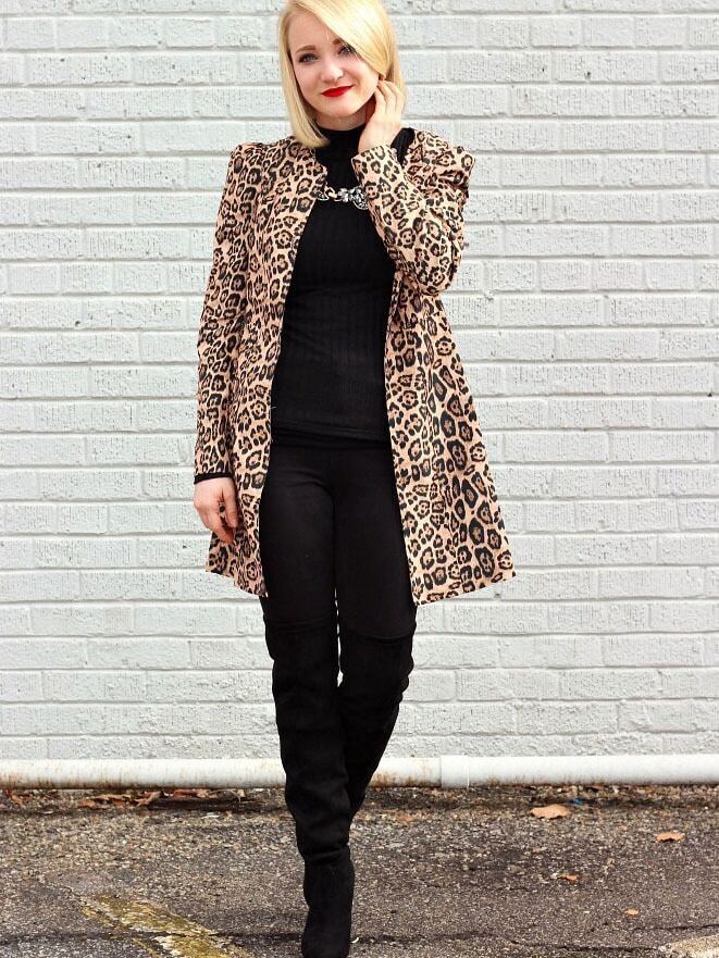 yellow leopard print top