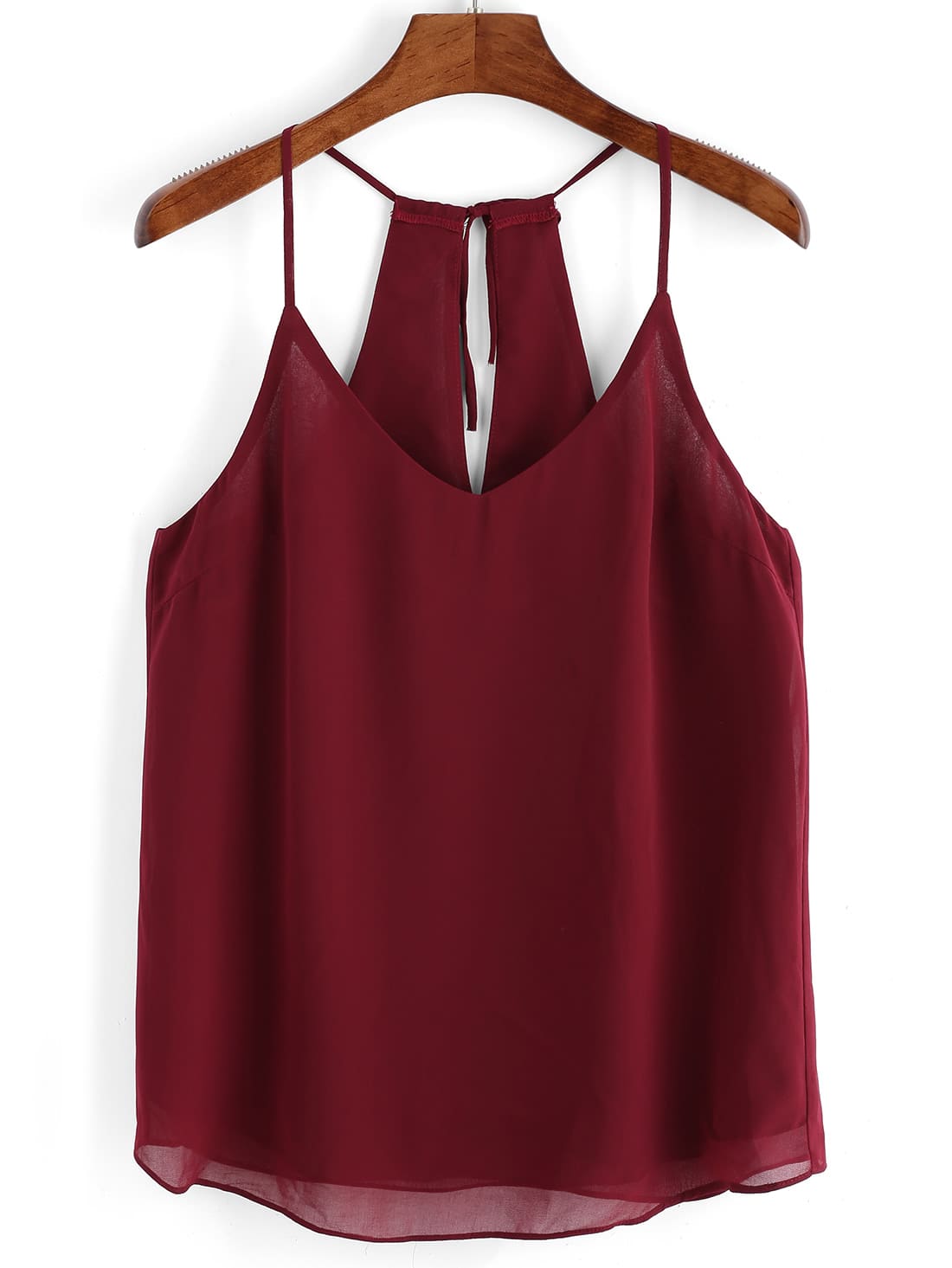 Spaghetti Strap Chiffon Cami Top