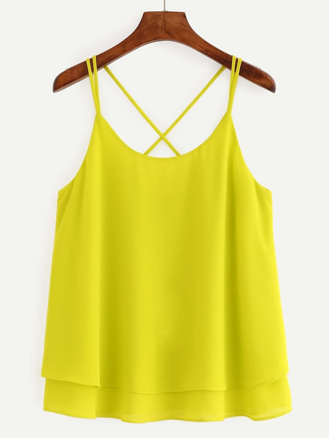 yellow cami vest