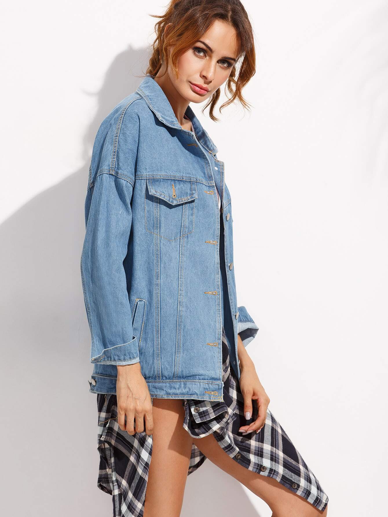 Blue Boyfriend Denim Jacket
