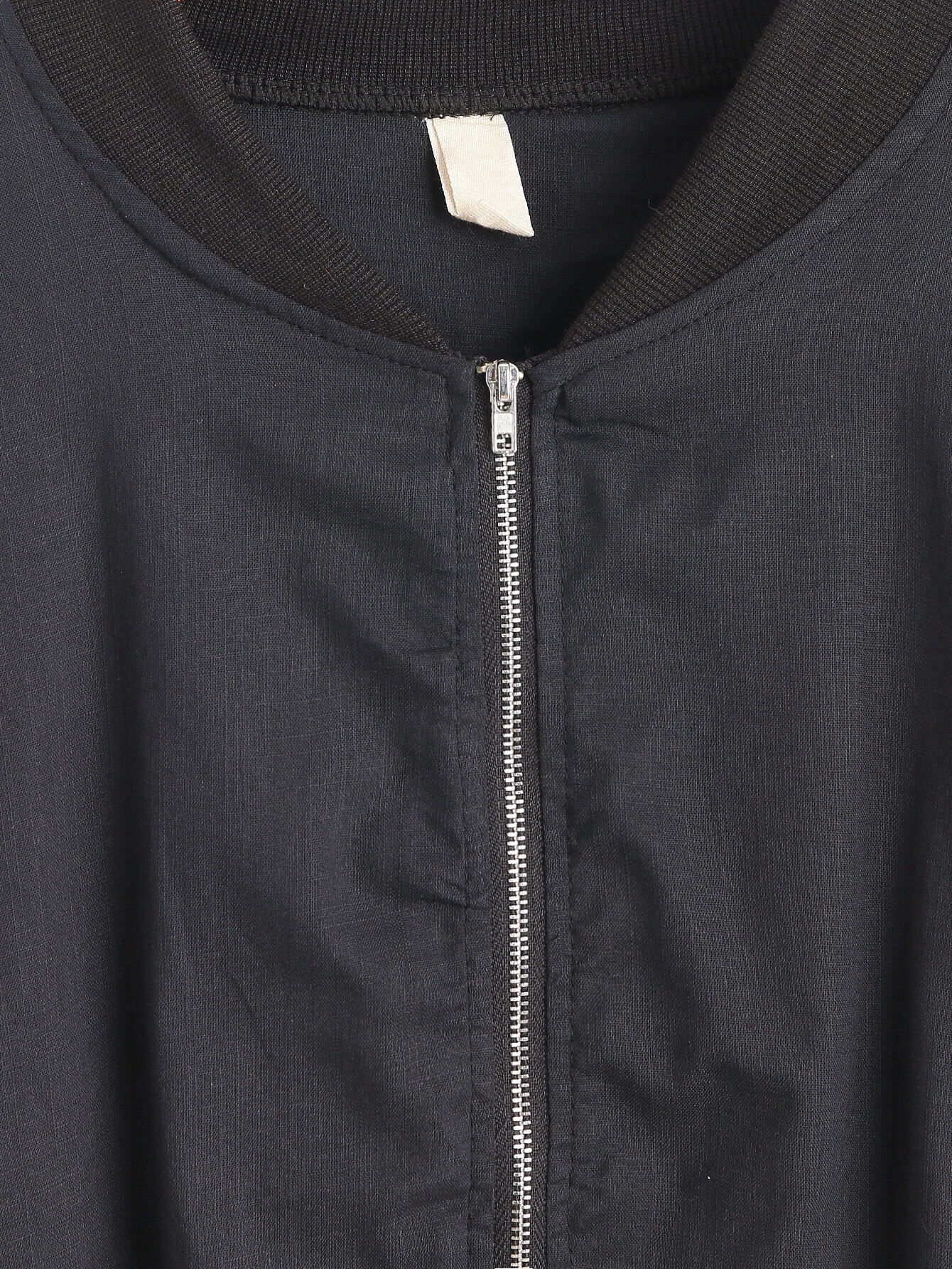 drop shoulder bomber jacket