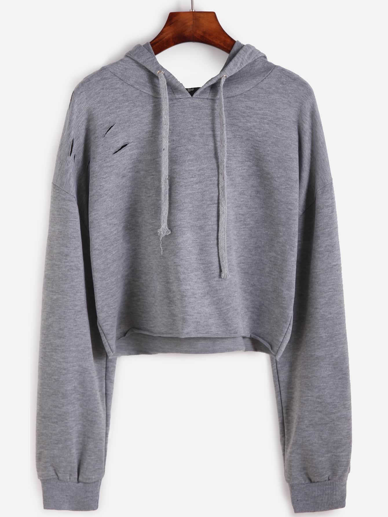 Romwe crop hoodie Clearance