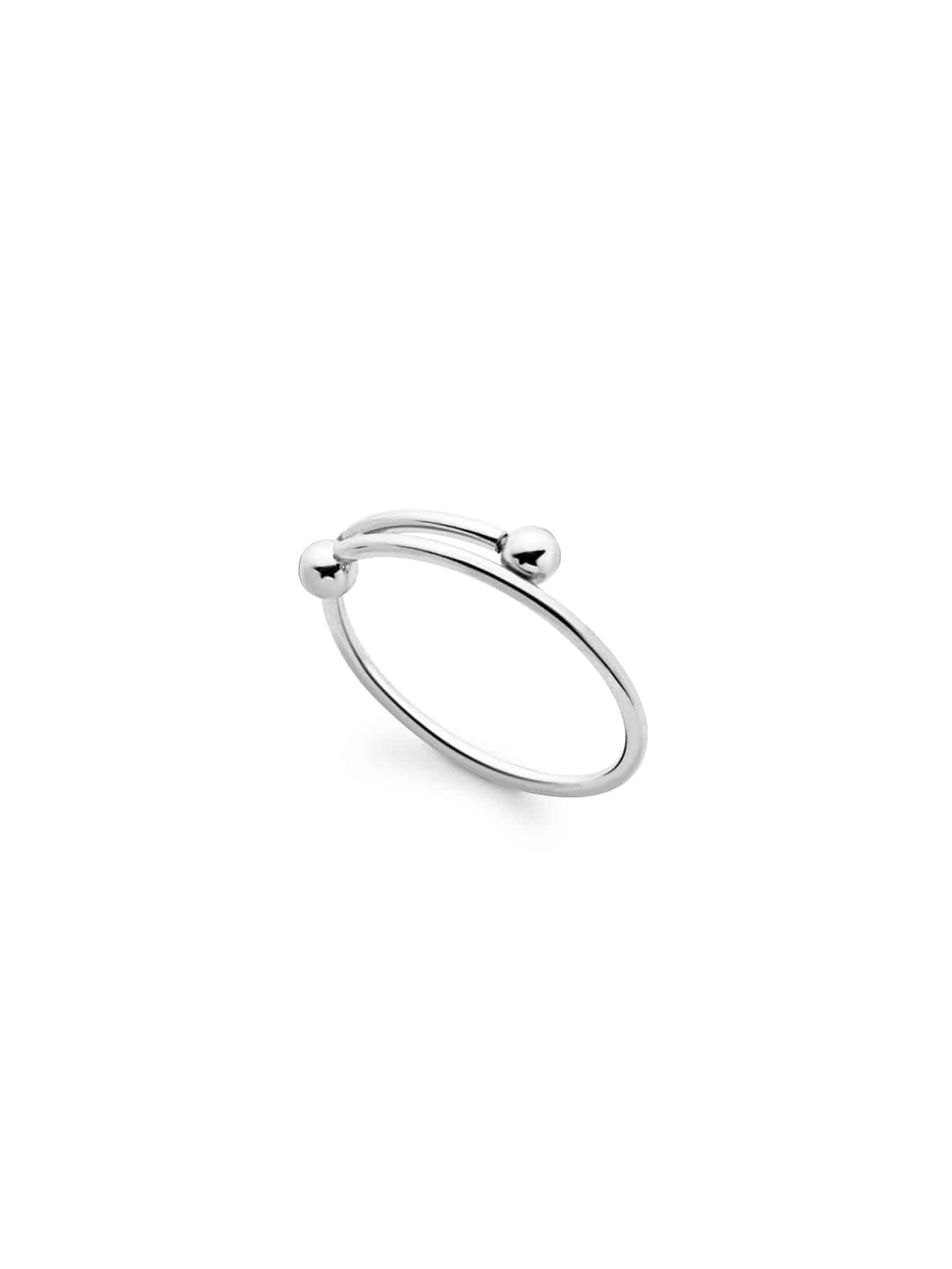 Silver Plated Smooth Design Wrap Ring