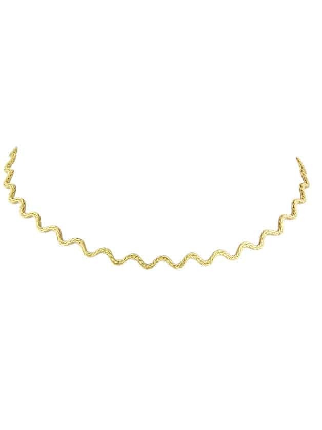 Gold Color Metal Collar Necklaces