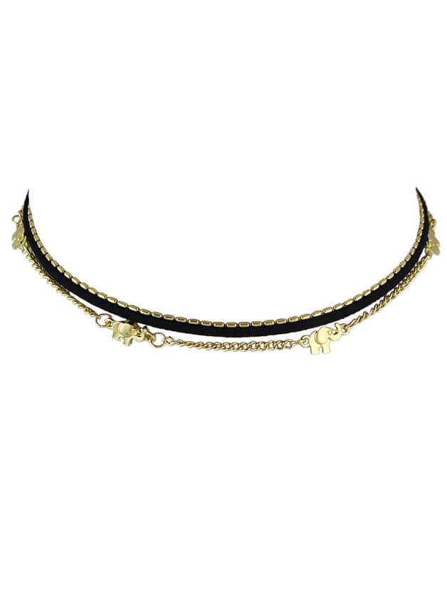 (3 pcs/Set) Punk Rock Thin Chain Choker Necklaces