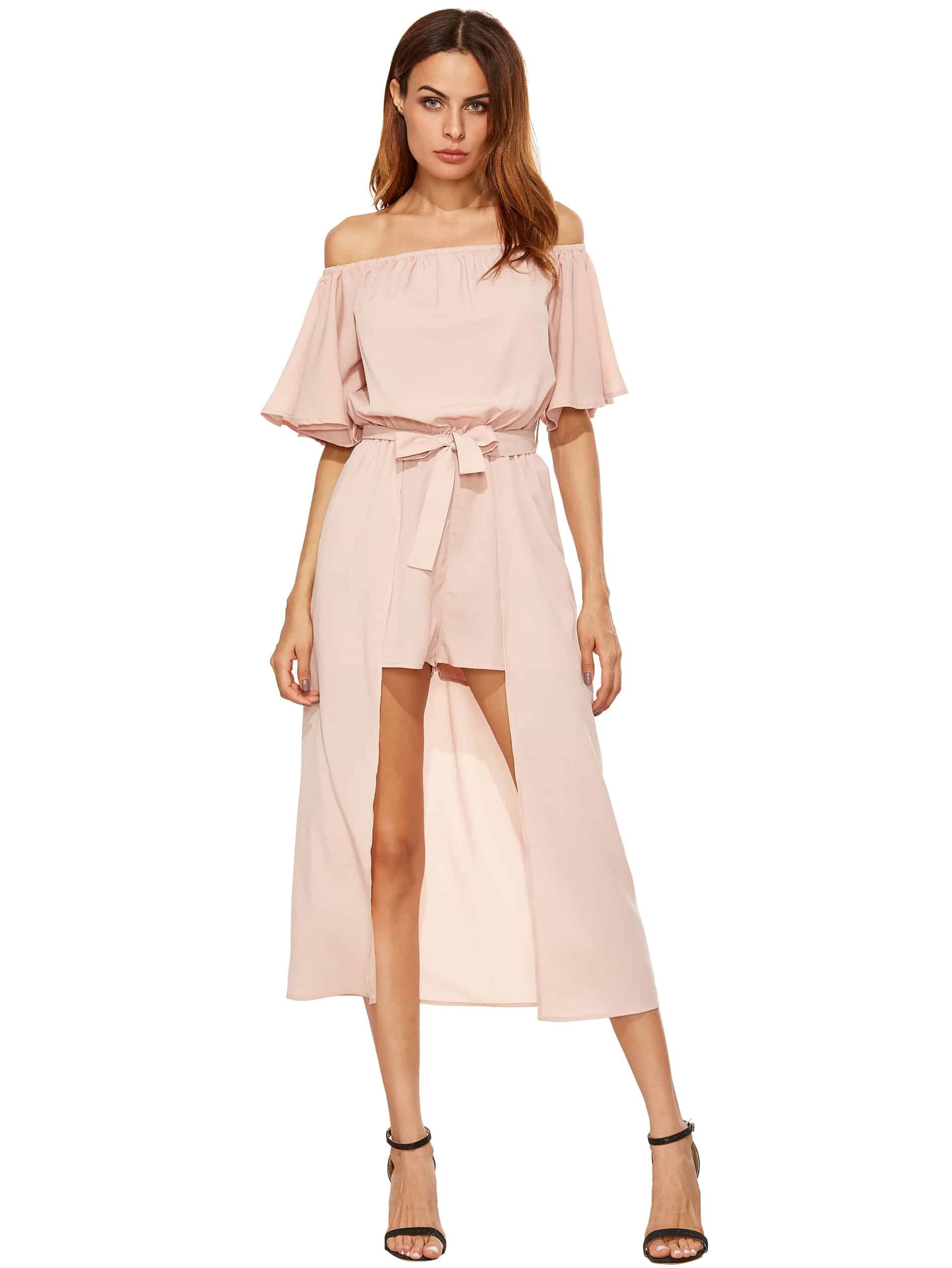 jumpsuit skirt overlay