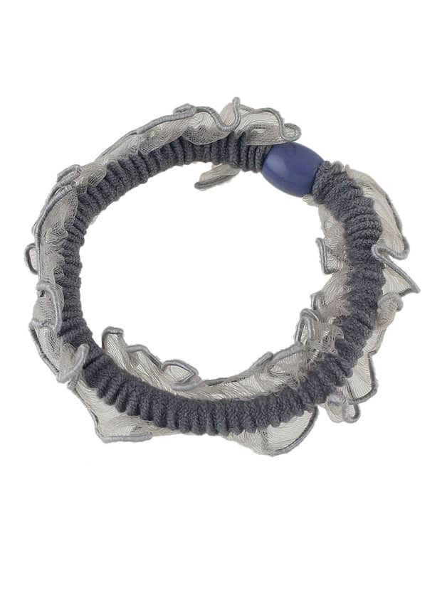 Gray Color Elastic Hair Rope Scrunchie