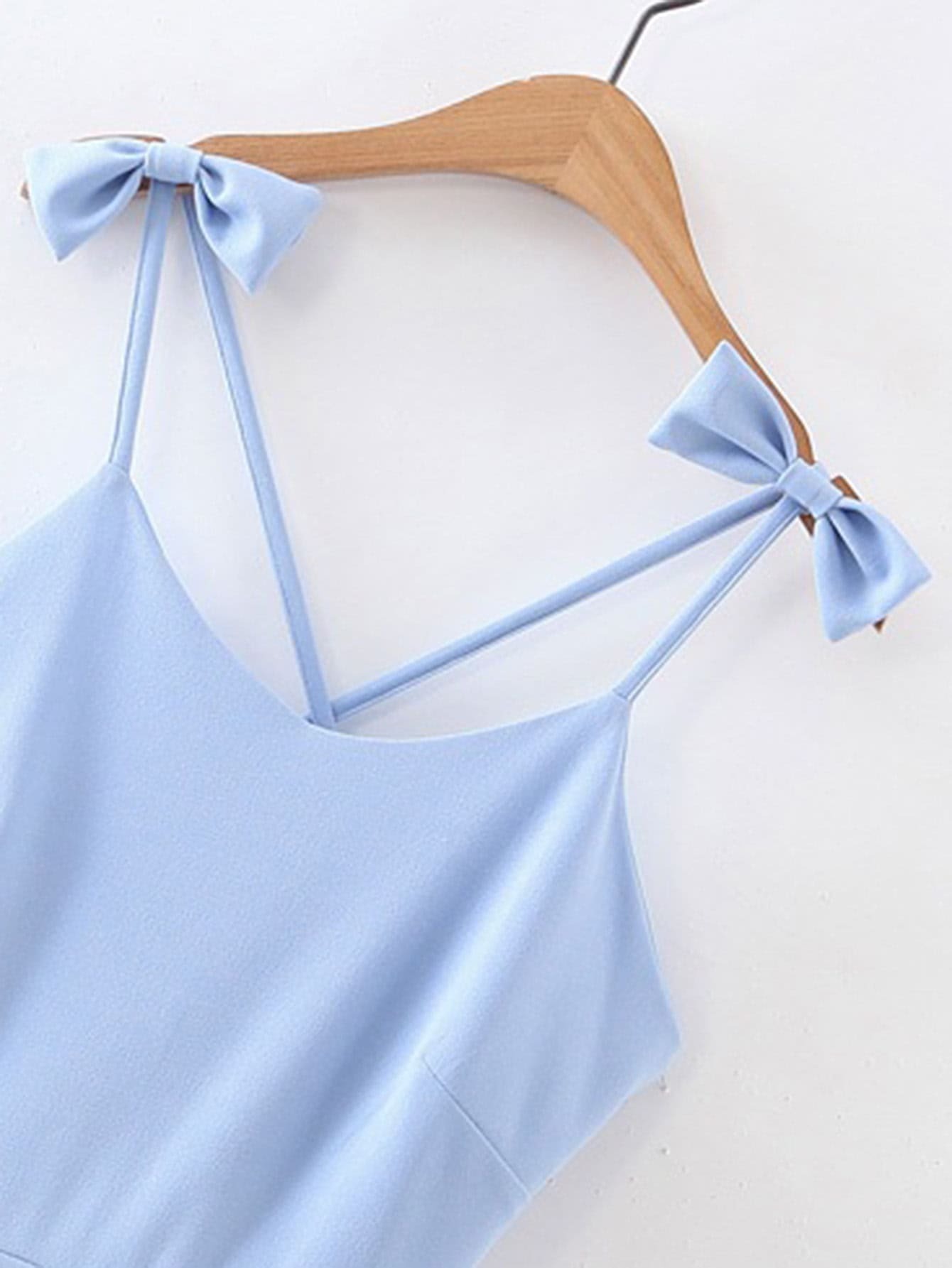 cross back cami dress