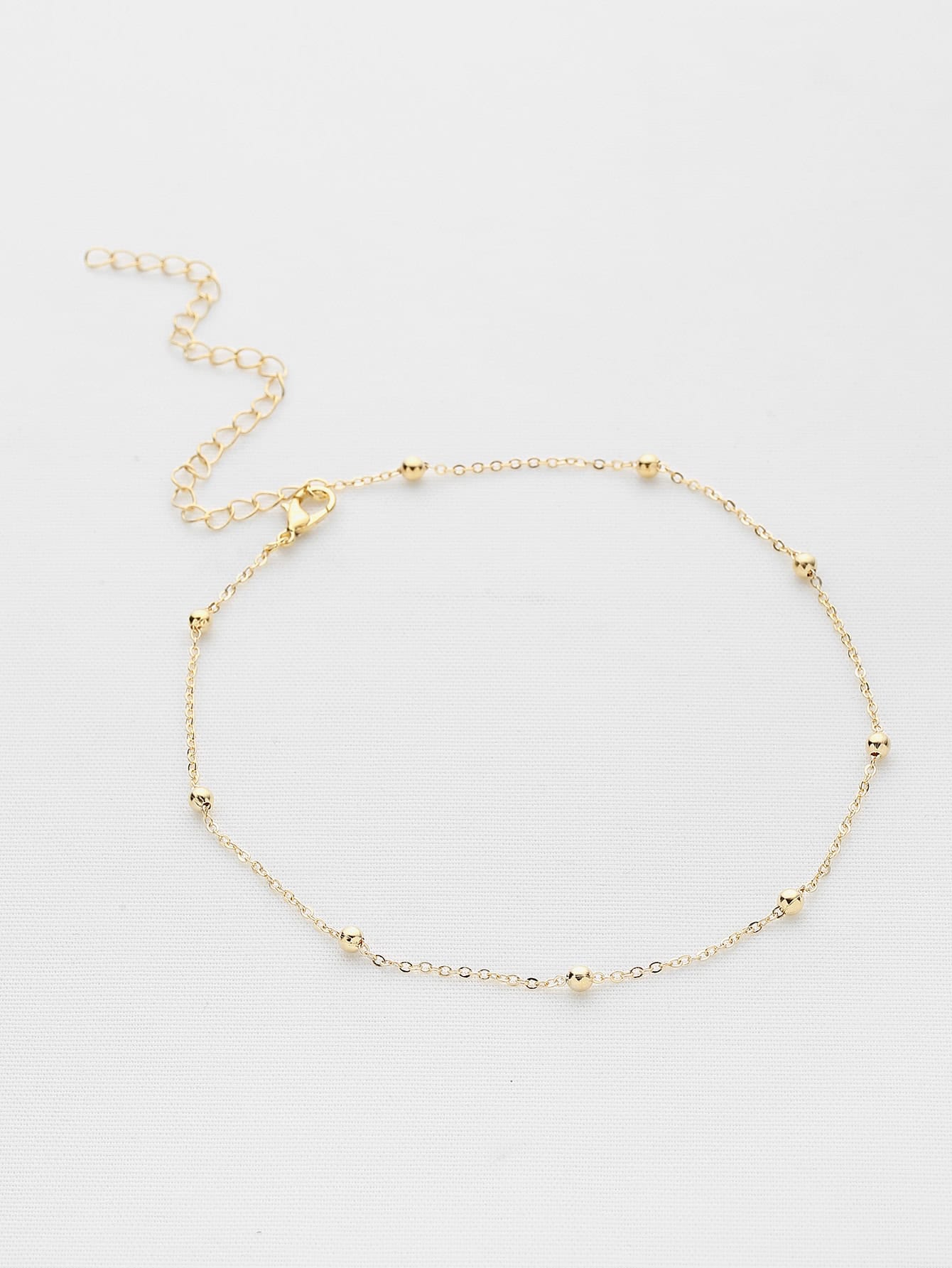 Beaded Design Chain Choker