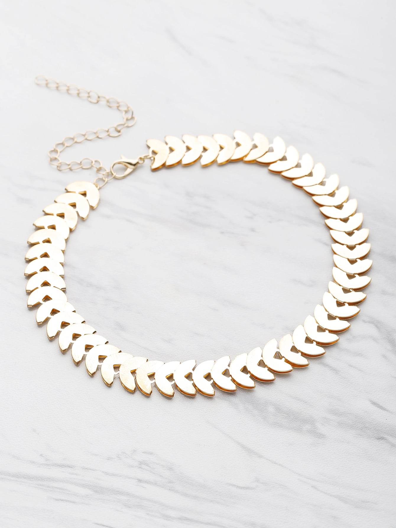 Leaf Shaped Chain Choker